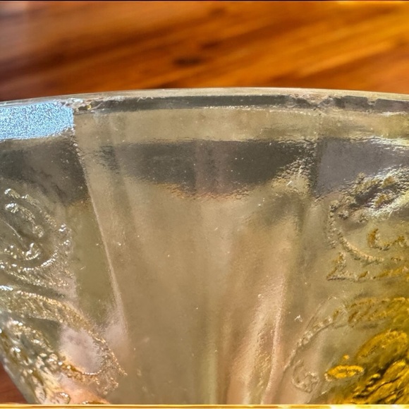 1930s Vintage Federal Glass Madrid Amber Depression Glass Sherbet Cups Set of 3 - Picture 14 of 15